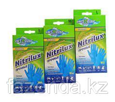 Перчатки хозяйственные, нитриловые, 10шт, Freshouse Premium Nitrilux S.M.L - фото 2 - id-p103153072