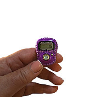 Электронный счетчик рядов для вязани (в стразах) фиолетовый