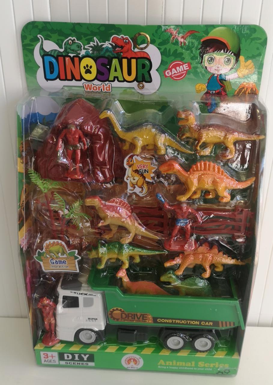 Динозавры с машинкой / Набор динозавры