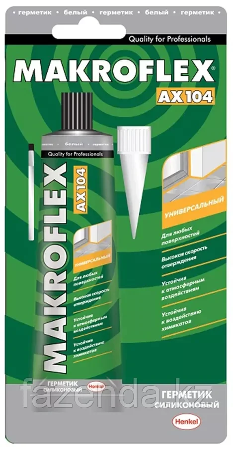 Герметик  Makroflex AX104 силиконовый белый 85мл