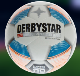 Профессиональный футбольный мяч DERBYSTAR BRILLANT TT HYPER EDITION - фото 1 - id-p103158368
