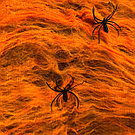 Паутина искусственная оранжевая, фото 2