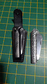 Кожаные ножны для раскладного ножа