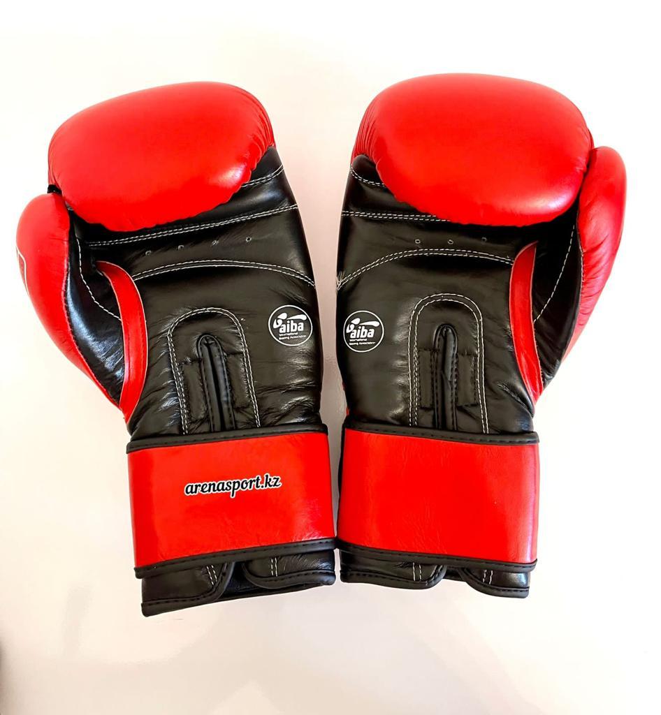 Боксерские перчатки кожаные Velo AIBA (красный) 10 - фото 2 - id-p103161554