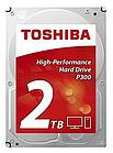 Жесткий диск HDD 2Tb TOSHIBA P300 SATA 6Gb/s 5400rpm 64Mb 3.5" HDWD220UZSVA