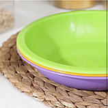 Тарелка для первых блюд, d=22 см, цвет МИКС, фото 4