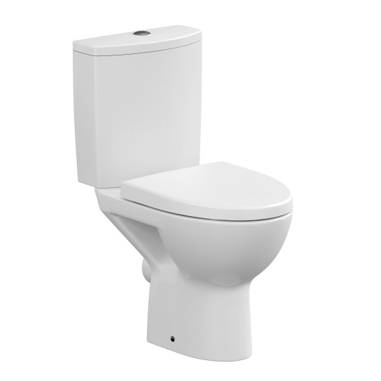 Унитаз-компакт напольный Cersanit PARVA Clean On 011 3/6 DPL EO белый (S-KO-PA011-3/6-COn-DL-w)