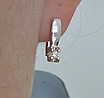 Золотой набор с бриллиантами (кольцо 0.155Сt SI1/J, VG - Cut , серьги  0.25Ct SI1/J, VG-Cut ), фото 4