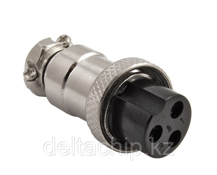 GX16M-3A Разъем питания 3pin мама на кабель 7A 125V (только комплектом)