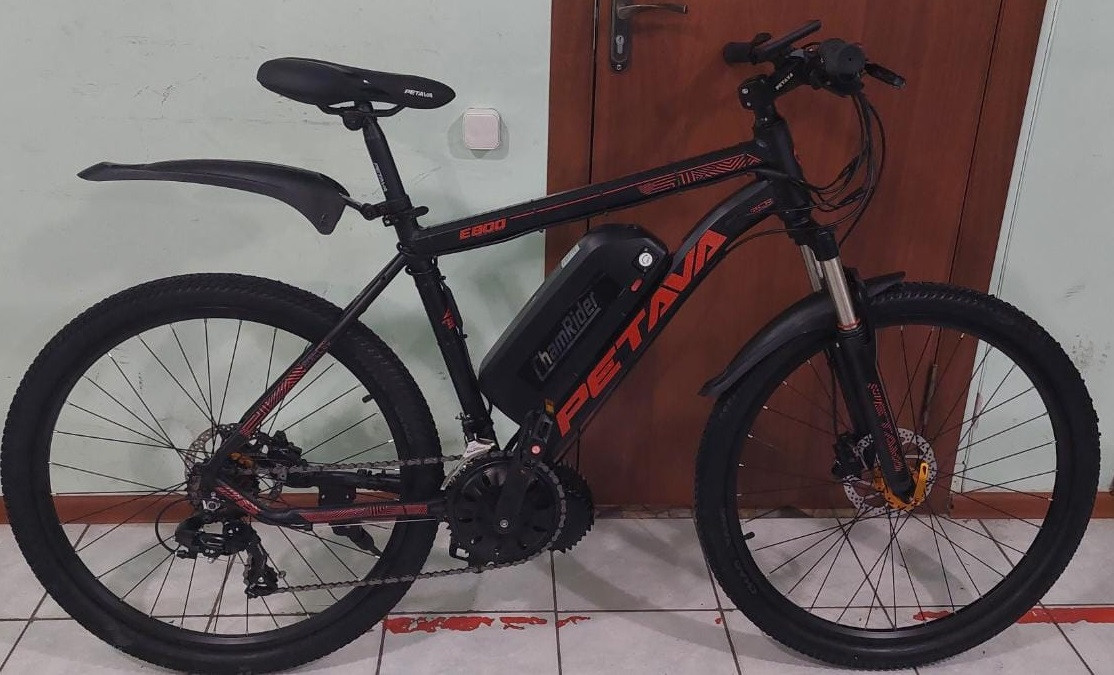 Электровелосипед Bafang 48v 1000w (max 1500w), кареточный, Li-ion 48v 24 A/H. Гидравлика.