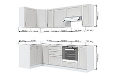 Кухонный гарнитур угловой Бонн 240х212х120 см, фото 3