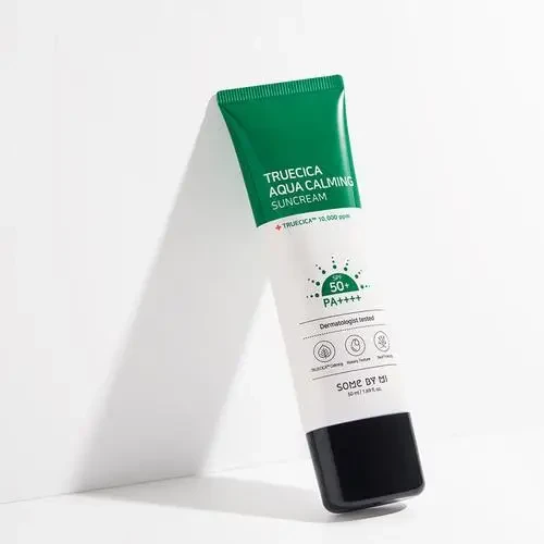Some By Mi Truecica Aqua Calming Sun Cream SPF 50+ PA++++ Солнцезащитный успокаивающий крем