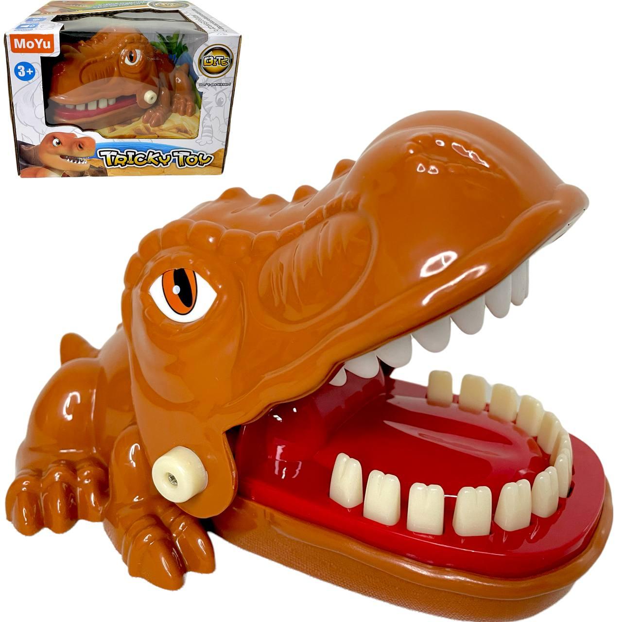 MY6820 Tricky toy кусающийся динозавр (музыка,свет) настольная игра 18*13см