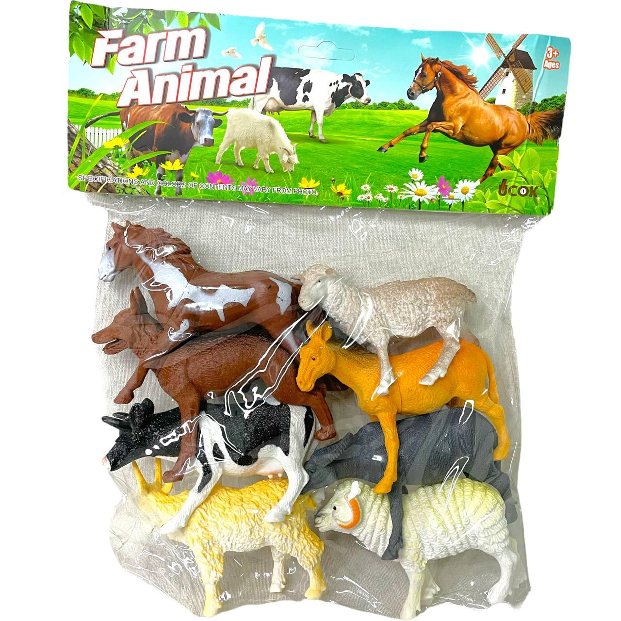 A183 Farm animal Домашние животные 8шт в пакете, 30*25см