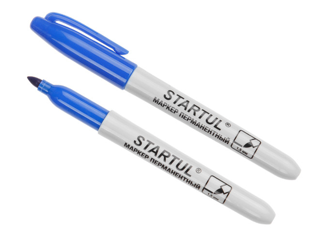 Маркер промышл. перманентный фетровый синий STARTUL PROFI (ST4350-02) (толщ. линии 1.5 мм) (STARTUL) - фото 1 - id-p103173719