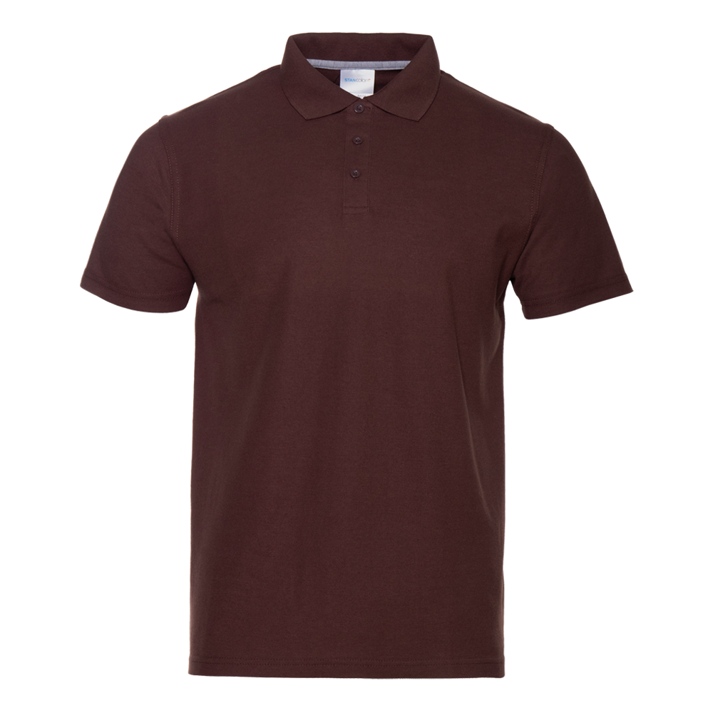 Рубашка поло мужская  STAN хлопок/полиэстер 185, 04, Т-шоколадный (107) (54/XXL)