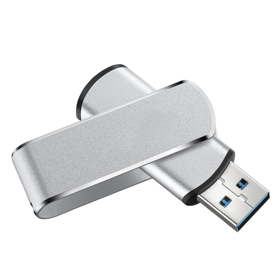 USB flash-карта SWING METAL, 64Гб, алюминий, USB 3.0, серебристый, , 37302_64Gb - фото 1 - id-p103174968