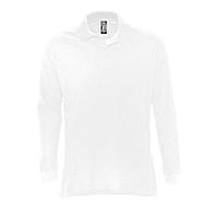 Рубашка поло STAR 170 с длинным рукавом, Белый, XL, 711328.102 XL