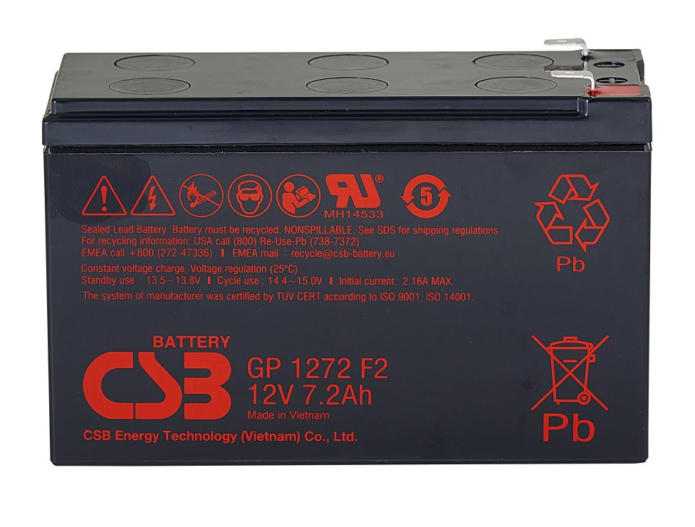 Аккумулятор CSB GP1272 F2 - фото 1 - id-p103180257