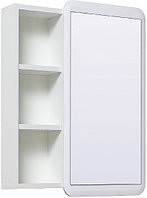 Шкаф зеркальный Runo Капри 55 универсальный, белый