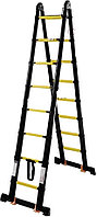 Лестница-стремянка телескопическая Мастер-инструмент МИ ПРОФИ 3.2м/6.4м 9 ступ.
