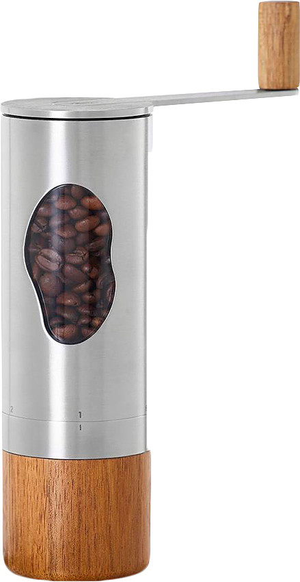 Кофемолка ручная Adhoc Mrs. Bean MC02, дерево акации / нерж. сталь