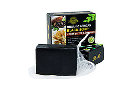 Мыло чёрное African Black Soap Cocoa Butter & Vitamin E