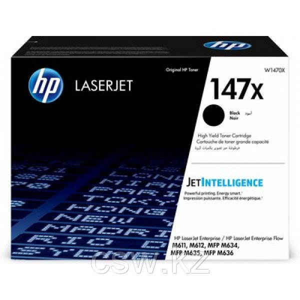 Картридж HP 147X, черный / 25200 страниц (W1470X) - фото 1 - id-p103200271