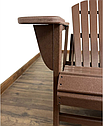 Кресло Адирондак (регулир. спинка) коричневый, фото 3