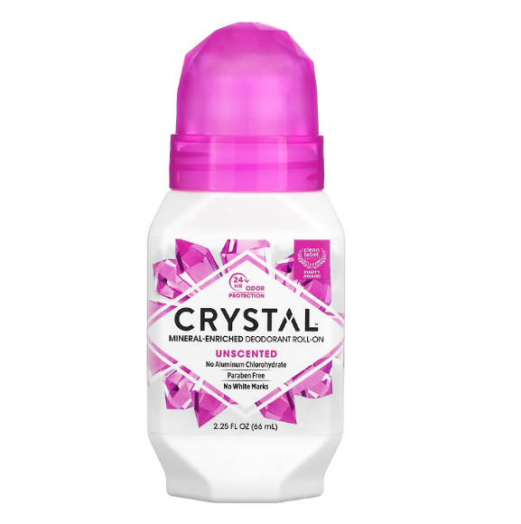 Crystal Body Deodorant, минеральный шариковый дезодорант, без запаха, 66 мл (2,25 жидк. унции) - фото 1 - id-p103202446