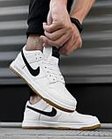 Кеды Nike SB Dunk бел чер лого, фото 3