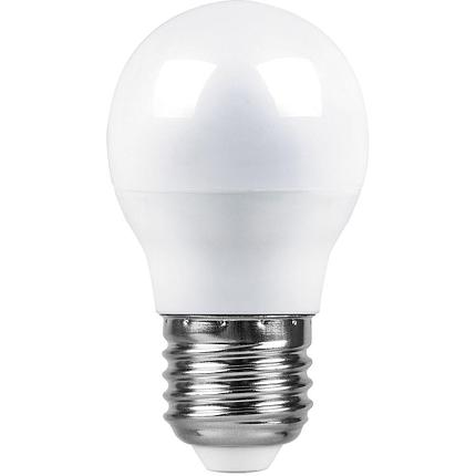 Лампа светодиодная, (9W) 230V E27 6400K G45, LB-550, фото 2