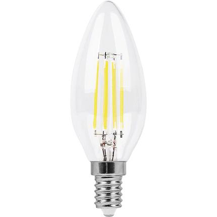 Лампа светодиодная, (11W) 230V E14 4000K прозрачная, LB-713, фото 2