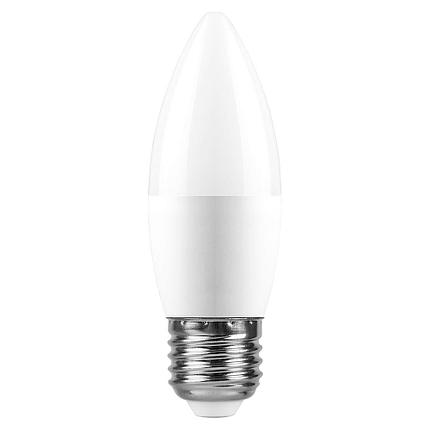 Лампа светодиодная, (11W) 230V E27 6400K С37, LB-770, фото 2