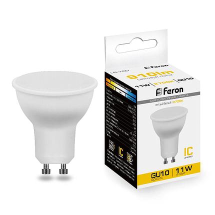 Лампа светодиодная, (11W) 230V GU10 2700K MR16, LB-760, фото 2