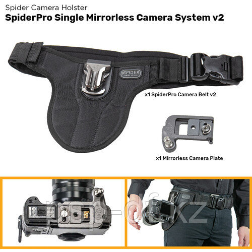 Разгрузка для камеры Spider Mirrorless Camera Holster Spiderpro Single Camera System v2 - фото 2 - id-p103203014