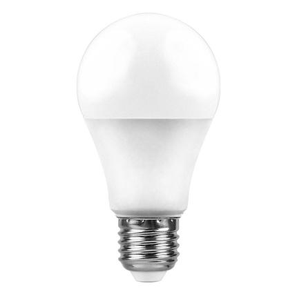 Лампа светодиодная, (12W) 230V E27 4000K A60, LB-93, фото 2
