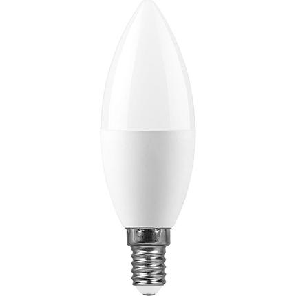 Лампа светодиодная, (13W) 230V E14 2700K С37, LB-970, фото 2
