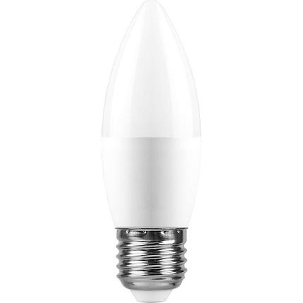 Лампа светодиодная, (13W) 230V E27 6400K С37, LB-970, фото 2