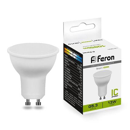 Лампа светодиодная, (13W) 230V GU10 4000K MR16, LB-960, фото 2