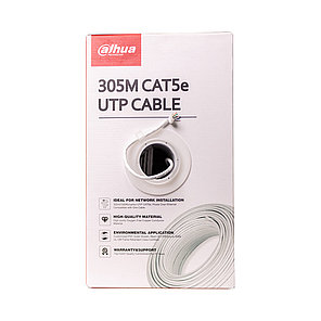 Кабель сетевой, Dahua, DH-PFM920-5EU, Cat.5e, UTP, 4x2x1/0.5мм, PE, 305 м/б, фото 4