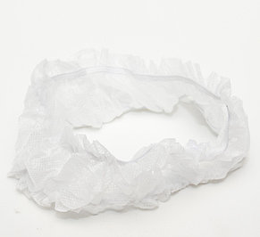 Фиксатор для волос с двумя резинками спанбонд 10 шт/упк, фото 4