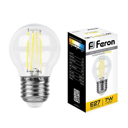 Лампа светодиодная, (7W) 230V E27 2700K, LB-52, фото 2