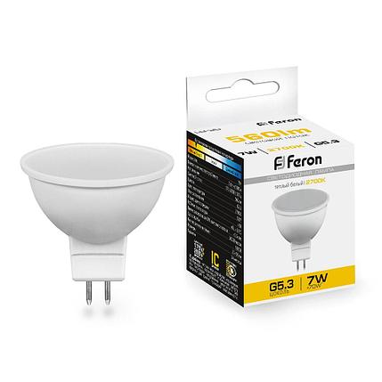 Лампа светодиодная, (7W) 230V G5.3 2700K MR16, LB-26, фото 2