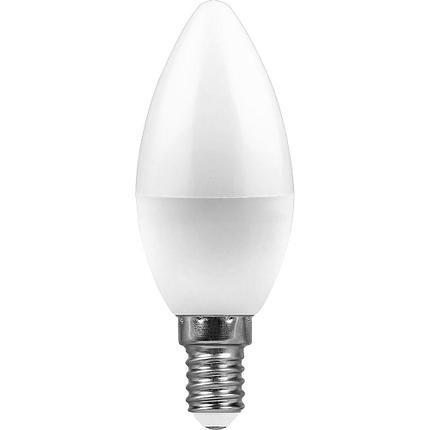 Лампа светодиодная, (9W) 230V E14 4000K C37, LB-570, фото 2