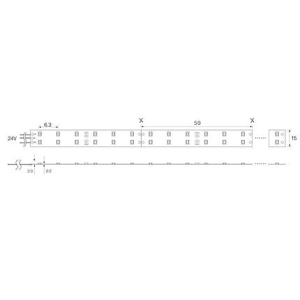 Лента светодиодная, 240SMD(2835)/m 19.2W/m 12V 5m 3000К, LS615, фото 2