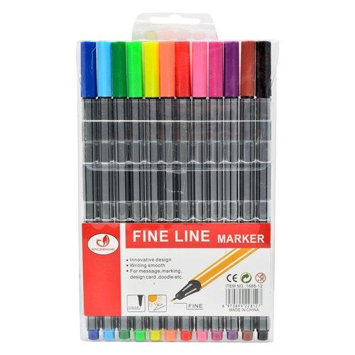 Линеры Fine Line Marker 12цв.