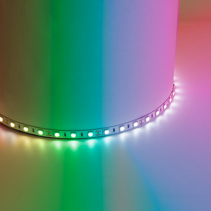 Лента светодиодная, 60SMD(5050)/m 14,4W/m 12V 5m RGB , LS606, фото 2