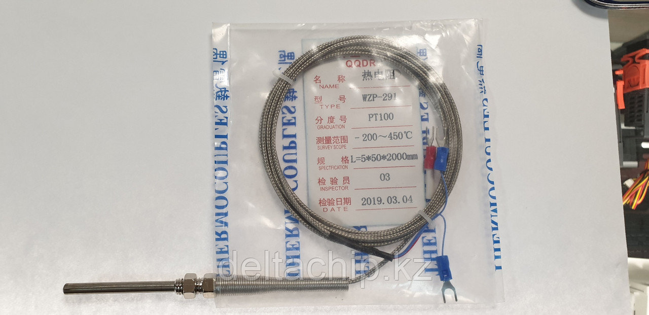 ТЕРМОПАРА PT-100 THERMOCOUPLE,-200~450C,DIAM.5X100X2000MM,: купить с ...