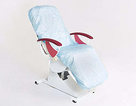 Чехол на кушетку одноразовый, на резинке, 200х90 см, ГОЛУБОЙ , спанбонд, Чистовье, упаковка 10 шт.